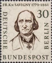 Friedrich Carl von Savigny (1779-1861) was a German professor and jurist. He is one of the most