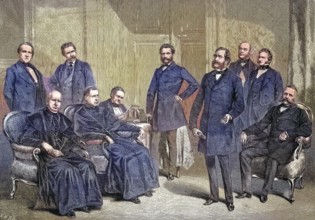 Conference in the House of Lords in Vienna, Austria, Professor Arndts, Cardinal Rauscher, Cardinal