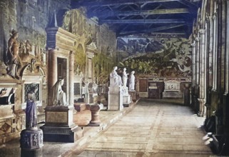 Historical photo (ca 1880) of Pisa, Der Campo Santo, auch bekannt als Camposanto Monumentale,