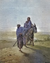 The flight to Egypt is a biblical event described in the Gospel of Matthew. Shortly after the visit