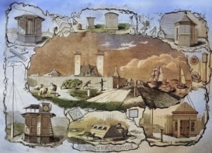 The weather station in Helder in the north of Holland, 1885, the Netherlands/the weather station at