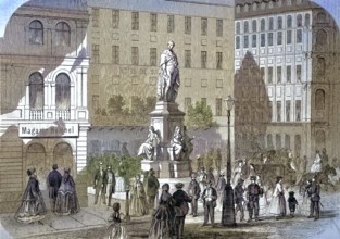 The memorial of Augustus II the Strong, in Dresden, Saxony, Germany/the memorial of Augustus II the