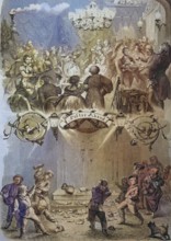 The bachelor party is a German wedding custom in which, on the night in front of the wedding, the