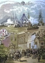 Transfer of the body of Emperor Maximilian, Maximiliano, born Ferdinand Maximilian Joseph, 1832 -