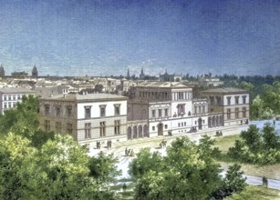 Raczynski Palace on Königsplatz, Berlin, Germany, today replaced by the Reichstag