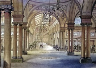 The new railway station in Stuttgart 1890, Baden-Württemberg, Germany/the new railway station at