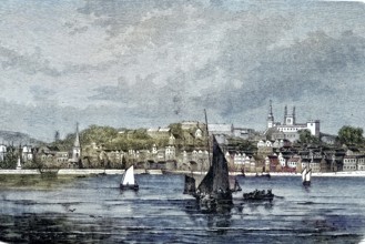 View of the harbour of Guernsey, Channel Islands, England, Great Britain/view of the harbour of