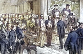 Official opening of the Künstlerhaus in Vienna, Austria, by the Kaiser/ official opening of the