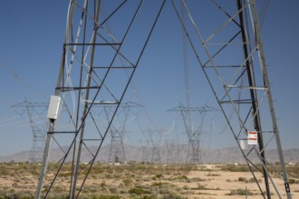 Tonopah, Arizona - Electrical transmission wires from the Palo Verde Nuclear Power Plant