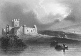 Dunbrody Abbey, Dunbrody Abbey, Campile, County Wexford, Ireland, ruin, square tower, battlements,