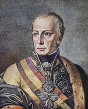 Franz II Joseph Karl (1768-1835) war von 1792 - 1806 deutscher Kaiser und (als Franz I.) Kaiser von