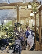 The assassination attempt at Cafe Terminus, a popular café in the late 19th century near Gare