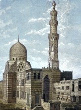 Historical illustration of the mosque of Cairo, Egypt/Historical illustration of the mosque of