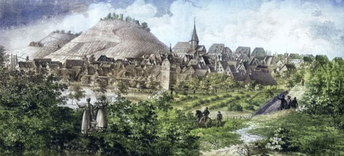 Weinsberg is a town in the district of Heilbronn, Baden-Württemberg, Germany. View at the beginning