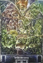 Historisches Foto (ca 1880) des Jüngsten Gerichts, das jüngste Gericht, oder des Tages des Herrn in