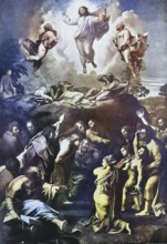 Historisches Foto (ca 1880) der Verklärung Christi, von Raphäl, 1520, unfinished at his death,