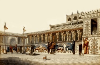 Reconstruction of the Palace of Sargon II of Assyria at Dur-Sharrukin, Khorsabad, Iraq