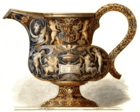 Italian hanap, Faience, 16th century