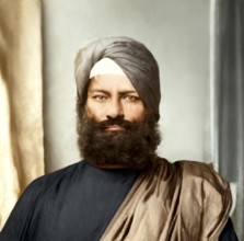 Raja Lal Singh, Wazir of the Sikh Empire, commander of Sikh Khalsa Army, digital edited