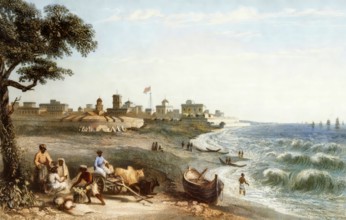 Fort St George, Madras, Chennai, India, 1858