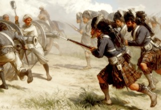 The siege of Cawnpore or Kanpur, Indian rebellion of 1857