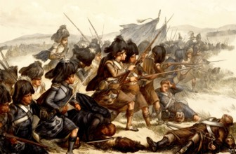 Highlanders at the Battle of the Alma, 20th September 1854, Crimean War