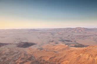 Mitzpe Ramon, Israel. The vast desert crater of Maktesh Ramon national park