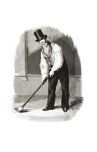 Types from Holland around 1841, De Kolver, golfer, Netherlands, authentic, digitally restored