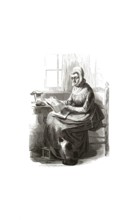 Types from Holland around 1841, De hofjes juffrouw, the lady-in-waiting, courtess or administrator