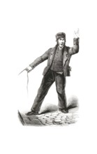 Types from Holland around 1841, De Schippersknecht, Schiffsknecht or Sailor, Netherlands,