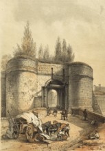 Porte de Tongres, Tongersepoort, was an important medieval city gate in Maastricht, which no longer