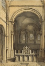 The Catholic Church of St. Servaas in Maastricht, the Netherlands, is a Romanesque, three-nave