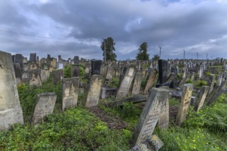 Graves at the Jewish cemetery in Czernowicz, Bukovina, Ukraine