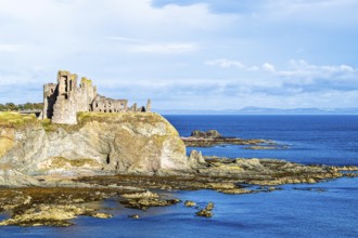 Ruins of Tantallon Castle, North Berwick, East Lothian, Scotland, UK