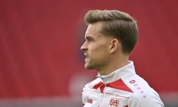 Maximilian Mittelstädt VfB Stuttgart (07) portrait Football Bundesliga, MHPArena, MHP Arena