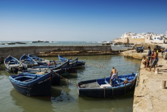 Children playing on the promenade, Essaouira, UNESCO World Heritage Site, Atlantic coast, Morocco