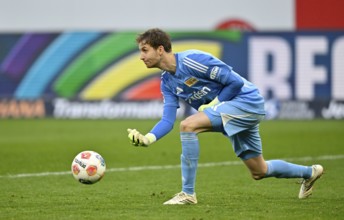 Goalkeeper Frederik Rönnow 1. FC Union Berlin FCU (01) Action Football, Bundesliga, PreZero Arena,