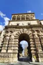 Porta Nuova, decorated triumphal arch, Norman Palace, Corso Vittorio Emanuele, main street of the