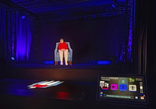 Hologram Theater Holo-Voices, communication with the eyewitness hologram by Inge Auerbacher,