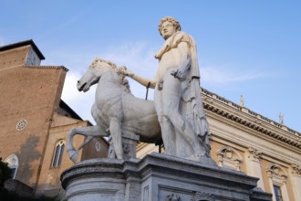 Castor and Pollux Statue, Piazza di Campidoglio, Capitol Square, Rome, Lazio, Italy