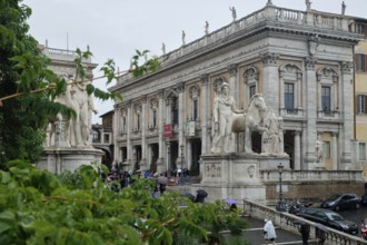 Conservators' Palace, Capitoline Museums, Statutes of the Dioscuri Castor and Pollux, Piazza di