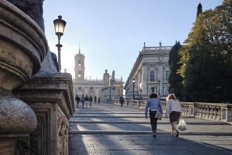 Staircase leading to the Capitoline Square, Statues of the Dioscuri Castor and Pollux, Piazza di