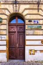 Details of the old town lanes, Krakow, Poland