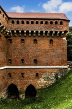 Barbican, largest defensive structure in Europe in front of the city wall, 1499, Krakow, Poland