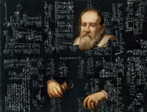 Galileo Galilei, 1564 - 1642, Italian astronomer, handwritten scientific notes