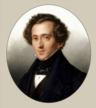 Jakob Ludwig Felix Mendelssohn Bartholdy, 1809 - 1847, German composer, pianist and organist