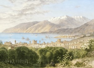 View of Beirut city, Lebanon, c. 1840