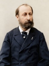 Camille Saint-Saëns, 1835 – 1921, French composer, digitally edited according to a photograph by