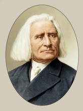 Portrait of Franz Liszt, 1811-1886, Hungarian composer