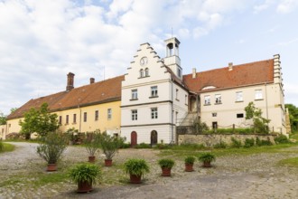 Gutshof vom Schloss Helfenberg, Dresden, Saxony, Germany